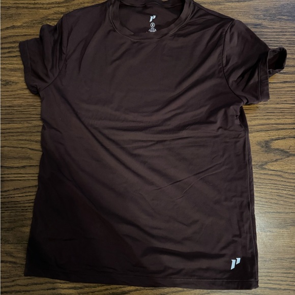 Set of Three Athletic T-Shirts in Black, Blue, and Brown - Picture 3 of 3